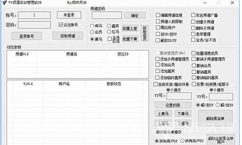 yy频道后台管理源码_yy频道管理官网