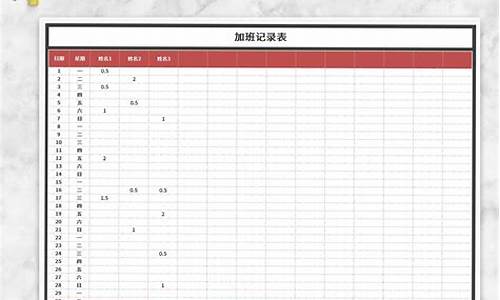 加班记录源码_加班记录下载