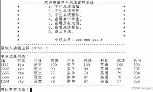 成绩系统源码_成绩系统源码怎么获取