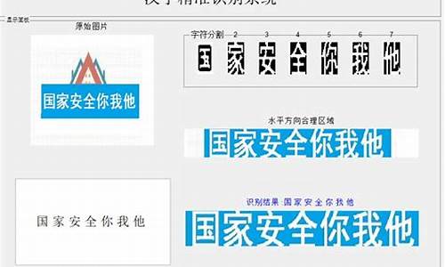 汉字识别技术及源码_汉字识别算法