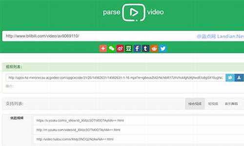 视频解析网parsevideo源码_在线视频解析源码